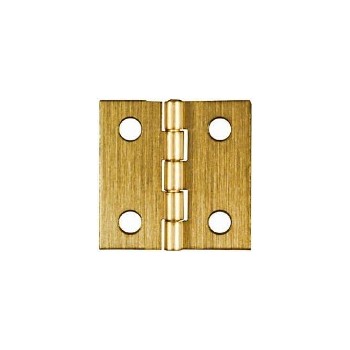 Solid Brass/Antique Brass Broad Hinge, Visual Pack 1802 1 x 1  inches 