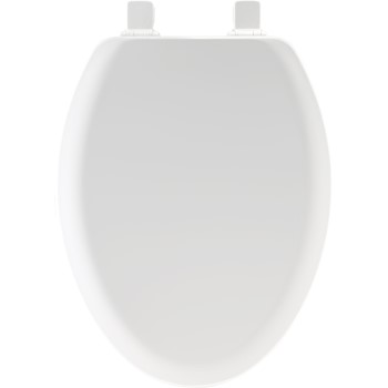 Toilet Seat, Elongated, Molded Wood ~ White