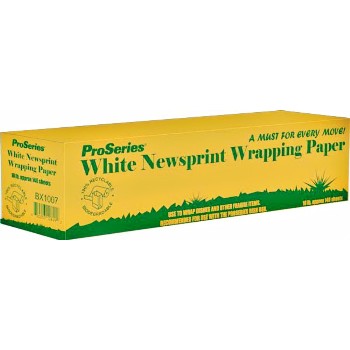Wrapping Paper - White Newsprint