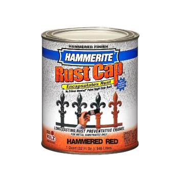 Hammerite Rust Cap, Hammered Red ~ Quart