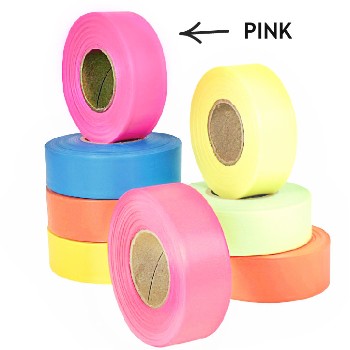 Flagging Tape - Pink - 1 inch x 150 feet