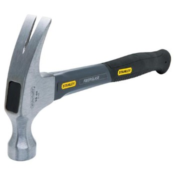 Curved Claw Hammer, Fiberglass Handle ~ 13" L/16 oz  
