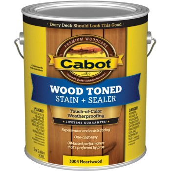 Wood Toned Deck & Siding Stain, Heartwood ~ Gallon