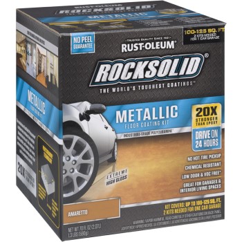 RockSolid Metallic Floor Coating Kit,  Amaretto 