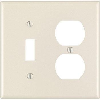 Combination Switch and Outlet Plate - ~ Light Almond