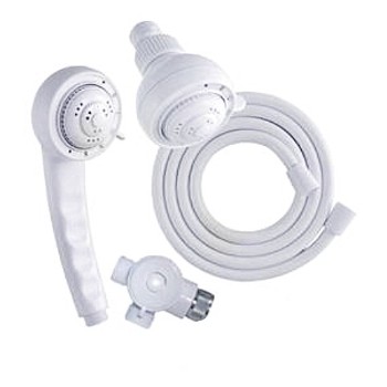 Shower Kit - 5 Function, Exquisite Series -  White