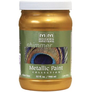 Metallic Paint, Olympic Gold Satin Sheen ~  32 Ounce