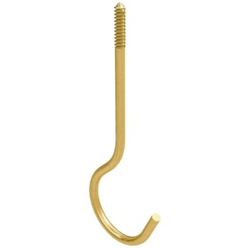 Brass Ceiling Hook, Visual Pack 2666 6 inches