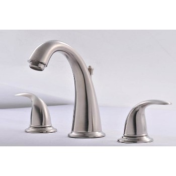 Lavatory Faucet, Two Handled ~ Brushed Nickel