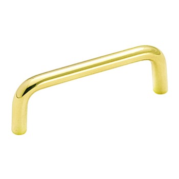 Wire Pull - Polished Brass Finish - 3"