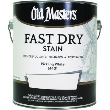 Fast Dry Wood Stain, Pickling White ~ Gallon