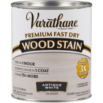 Varathane Premium Fast Dry Interior Wood Stain, Antique White ~ Quart
