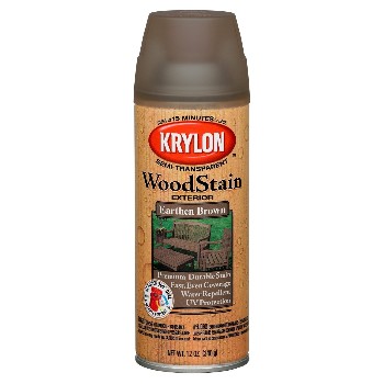 Exterior Wood Stain Spray, Earthen Brown ~ 12 oz.
