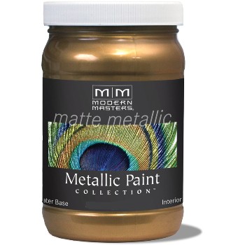 Matte Metallic Paint, Blackened Bronze  ~ 6 oz