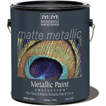 Matte Metallic Paint ~ Pale Gold,  1 Gallon