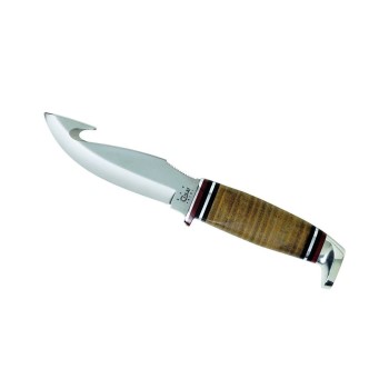 Gut Hook Knife - Leather Handle 