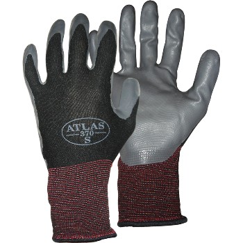 Black Nylon Knit Glove