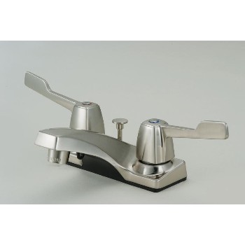 Two Handle Lavatory Faucet Satin Nickel