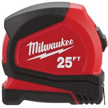 Milwaukee Brand Compact Tape Measure ~ 25 Ft