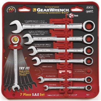 Sae 7pc Ratch Wrench Set
