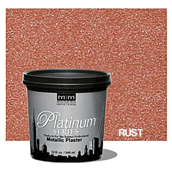 Platinum Series Metalllic Plaster,  Rust ~ Quart