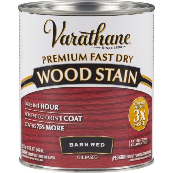 Varathane Premium Fast Dry Interior Wood Stain, Barn Red ~ Quart