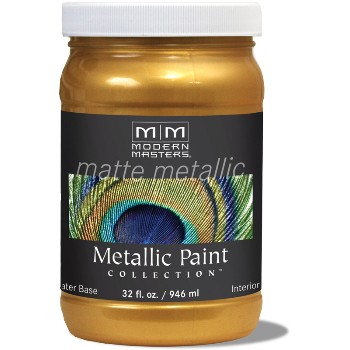 Matte Metallic Paint ~ Olympic Gold, Quart