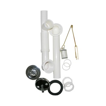 Waste & Overflow Assembly,  1-1/2" PVC 