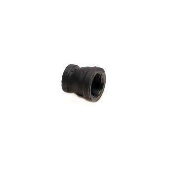 Reducer Coupling, Black - 1 x 3/4 inch