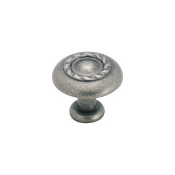 Knob - Weathered Nickel Finish - 1.5 inch
