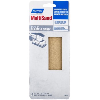 Sanding Sheets, Assorted Grits ~ 3 2/3 x 9 inches