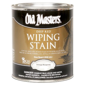 Wiping Stain, Vintage Burgundy ~ Quart