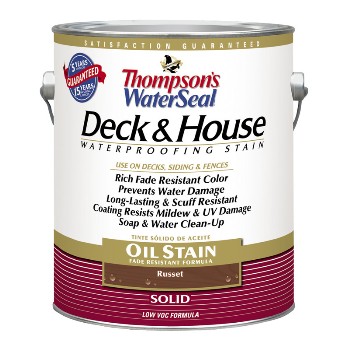 Deck Stain - Solid Oil, Russet ~ 1 Gallon