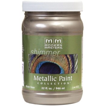 Metallic Paint, Warm Silver  ~ 32 Ounce