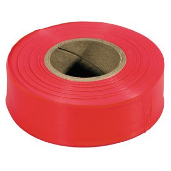 Flagging Tape,  Glo Red  ~ 150 ft