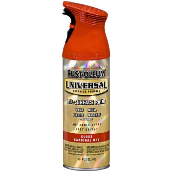 Universal Spray Paint, Cardinal Red ~ 12 oz Aerosol