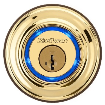 Kevo Bluetooth Electronic Lock, Polished Brass