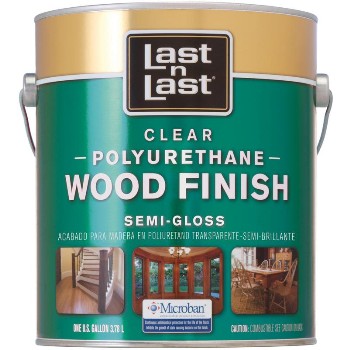 Polyurethane Wood Finish, Clear Semi-Gloss 1 Gallon