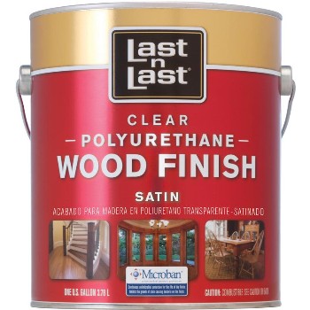 Polyurethane Wood Finish, Clear Satin 1 Gallon