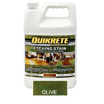Quikrete Etching Stain - Olive - 1 Gallon