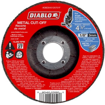 4.5 Metal Cut Off Disc