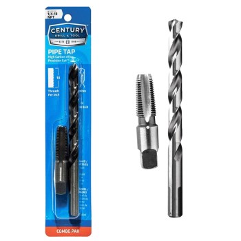 National Pipe Thread Tap Combo Pack ~ 1/4-18 NPT, 7/16" 