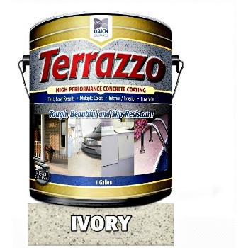 Terrazzo Concrete Coating - Ivory - 1 Gal 