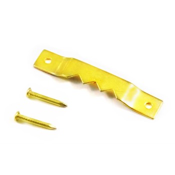 Brass Small Leveling Sawtooth Hanger ~ Pak of 6