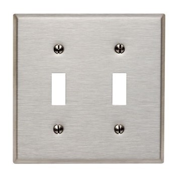 003-84009 Ss Dble Switch Plate