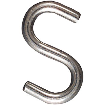 S Hook - Open/Heavy Stainless Steel   ~  1 3/4 Inch  