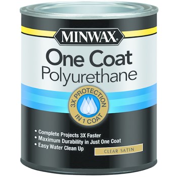 One Coat Polyurethane, Clear Satin ~ Qt