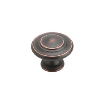Knob - Oil Rubbed Bronze Finish - 1 3/8 inch