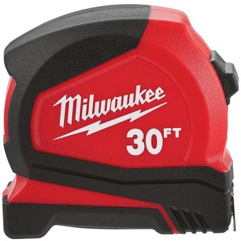 Milwaukee Brand Compact Tape Measure ~ 30 Ft