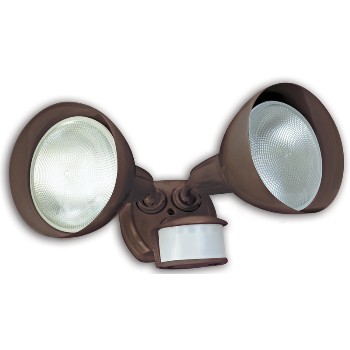 Motion Activated Security Light, Bronze Finish ~ 7.6" x 5.3" x 6.4"